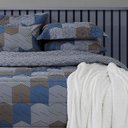 Ver imagem 4 de Jogo de Cama Solteiro Duplo 140 Fios Bruce Realce Premium Sultan