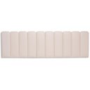 Ver imagem 4 de Cabeceira King Kit 10 Placas Modelo Arredondada - Courino Marfim / Off White