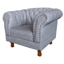 Ver imagem 3 de Kit 2 poltronas Chesterfield Capitonê Duque ECO Cinza Decoração, Recepção, Salas de Tv e Estar