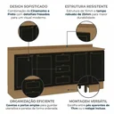 Ver imagem 5 de Cozinha Modulada 2 Balcões com Tampo Conecta Frise Yescasa Cinamomo/Preto