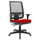Ver imagem 1 de Cadeira Presidente Brizza Tela Ergonômica Para Escritório Regulagem Altura Back System NR17 Vermelha