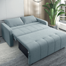 Sofá Cama Amora Matrix Veloplus Reclinável + 2 Almofadas - Azul - 4
