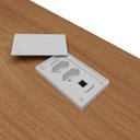 Ver imagem 4 de Mesa para Escritório Home Office em L 170x155cm Unik A02 Freijó Branco - Lyam Decor