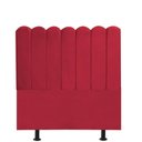 Ver imagem 3 de Cabeceira Estofada Alanis 100cm Solteiro Suede Vermelho