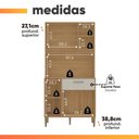 Ver imagem 5 de Armário de Cozinha Compacta 3 Portas 3 Nichos Yogi