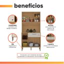 Ver imagem 6 de Armário de Cozinha Compacta 3 Portas 3 Nichos Yogi