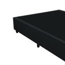 Ver imagem 3 de Cama Box Casal SP Móveis Suede Preto - 42x138x188