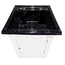 Ver imagem 4 de Tanque de Lavanderia Grande De Fibra 40L Com Suporte Para Torneira de Bancada Tanque: Preto