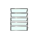 Ver imagem 2 de Vitro Basculante 100x80 Alumínio Brilhante Vidro Liso