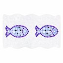 Ver imagem 1 de Tapete Retangular Aqua Antiderrapante para Box 59x34cm - Azul