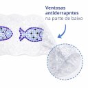 Ver imagem 3 de Tapete Retangular Aqua Antiderrapante para Box 59x34cm - Azul
