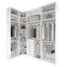 KIT CLOSET ARMÁRIO MODULAR A 2,70 M411.B MUNDI MOVEIS - 1