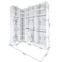 Ver imagem 3 de KIT CLOSET ARMÁRIO MODULAR A 2,70 M411.B MUNDI MOVEIS