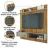 Painel para Tv até 65 Polegadas Ripado 1,80m Londres Buriti / Cacau Caemmun - 4