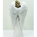 Ver imagem 3 de Anjo Decorativo Musico Violinista Branco Enfeite Resina 38cm