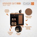 Ver imagem 6 de Aparador Café Rubi Preto/noce - Casa D Móveis