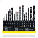 Ver imagem 3 de Kit Jogo de Brocas Madeira Concreto Metal 16 Peças