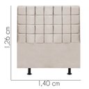 Ver imagem 3 de Cabeceira para Cama Box Casal 1,40 Cm Clara:bege