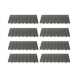 KIT - Estrado Plástico (8 un = 1m²) 2,5x25x50 Preto - Della Plast - 1