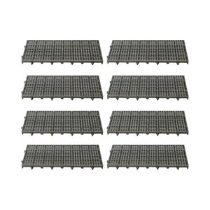 KIT - Estrado Plástico (8 un = 1m²) 2,5x25x50 Preto - Della Plast