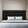 Cabeceira Solteiro 90 Cm Estofada Larissa em Suede com Frame:preto - 2