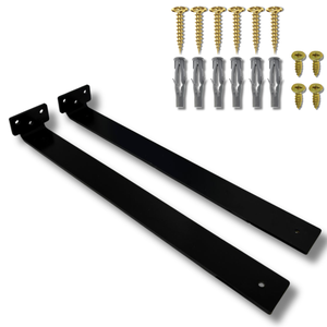Kit 2 Suportes de Parede 40cm Aço Fixação Oculta para Prateleiras Estrutura Durável