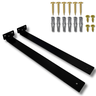 Kit 2 Suportes de Parede 40cm Aço Fixação Oculta para Prateleiras Estrutura Durável - 1