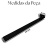 Kit 2 Suportes de Parede 40cm Aço Fixação Oculta para Prateleiras Estrutura Durável - 2