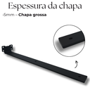 Ver imagem 5 de Kit 2 Suportes de Parede 40cm Aço Fixação Oculta para Prateleiras Estrutura Durável