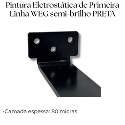 Kit 2 Suportes de Parede 40cm Aço Fixação Oculta para Prateleiras Estrutura Durável - 6