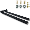 Ver imagem 4 de Kit 2 Suportes de Parede 40cm Aço Fixação Oculta para Prateleiras Estrutura Durável