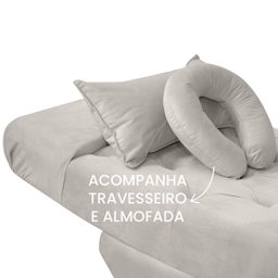 Kit Maca Estética Charme para Cílios + Mocho + Escada + Capa Veludo Cor:veludo Bege Marfim - 4