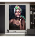 Ver imagem 5 de Quadro Decorativo Africana Com Arara À Óleo 120 X 80