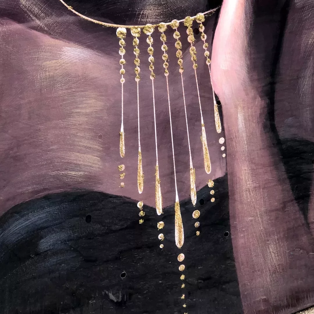 Ver imagem 4 de Quadro Decorativo Africana Com Arara À Óleo 120 X 80