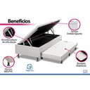 Ver imagem 7 de Cama Baú c/Aux Crc Solteiro+Colchão Molas Pró Vida Ortobom
