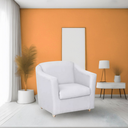 Ver imagem 2 de Kit 6 Poltronas Bia Decorativa Reforçada Recepção Clinica Salão Sala de Estar Courino:branco
