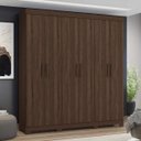 Ver imagem 2 de Conjunto Quarto de Casal Guarda-Roupa Casal 6 Portas 2 Gavetas e Penteadeira Espresso Móveis