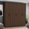 Conjunto Quarto de Casal Guarda-Roupa Casal 6 Portas 2 Gavetas e Penteadeira Espresso Móveis - 2