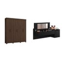 Ver imagem 1 de Conjunto Quarto de Casal Guarda-Roupa Casal 6 Portas 2 Gavetas e Penteadeira Espresso Móveis
