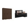 Conjunto Quarto de Casal Guarda-Roupa Casal 6 Portas 2 Gavetas e Penteadeira Espresso Móveis - 1