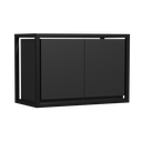 Ver imagem 1 de Armário Aéreo Industrial de Cozinha 60x30cm 2 Portas Preto