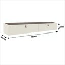 Ver imagem 4 de Rack com Painel Ripado Suspenso para Tv até 70 Polegadas 2 Portas Grécia 180cm