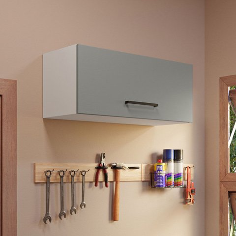 Armário Aéreo Multiuso 80cm 1 Porta Basculante Agata Madesa