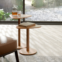 Ver imagem 4 de Mesa Mesinha Centro Lateral Organica 2 Un Mdf Madeira Novas:nature