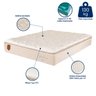 Colchão King Prorelax Size 193x203x36 Látex Firm Molas Ensacadas Pillow Top com Látex - Bege - 4