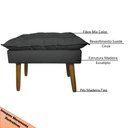 Ver imagem 5 de Puff Decorativo para Sala de Estar Opala Suede Cinza - Montanaris Decor MD MONTANARIS DECOR