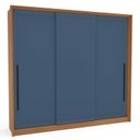 Ver imagem 4 de Guarda Roupa Casal 220cm com 3 Portas de Correr e 4 Gavetas 240837 Valência Politorno Móveis