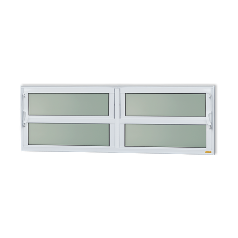 Basculante Alumínio 2 Seções 40 x 120 Elite V.Boreal Branco Brimak