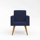 Ver imagem 2 de Kit 02 Poltronas Decorativa Sala Azul Marinho