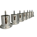 Ver imagem 4 de Kit 6 Pés para Sofá e Moveis em Geral com 6 Cm Altura Metalizado